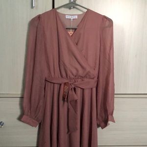 Ivy City Dusty Mauve Dress